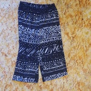 Black and white plaza pants